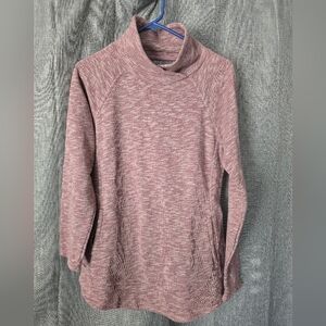Prana Mauve Pink Cowlneck Sweatshirt Size S